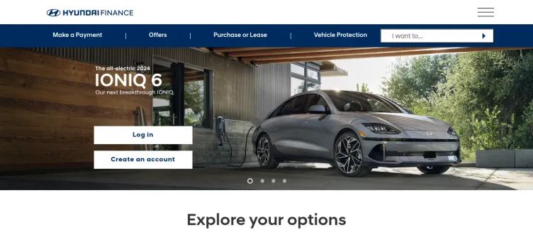 Screenshot Hyundai Capital America