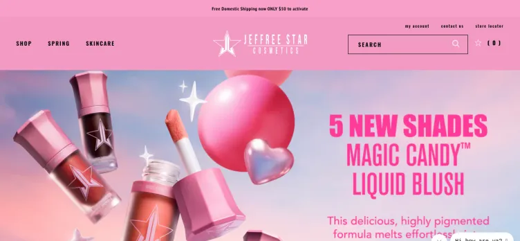 Screenshot Jeffree Star Cosmetics