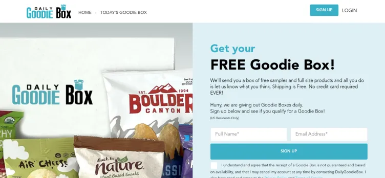 Screenshot Daily Goodie Box