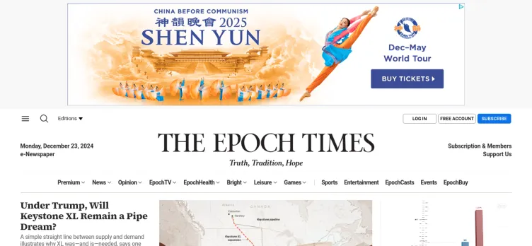 Screenshot The Epoch Times