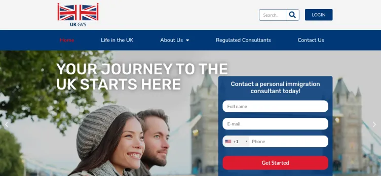 Screenshot UK Global Visa Services