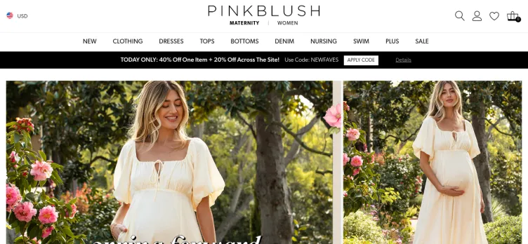 Screenshot PinkBlush Maternity