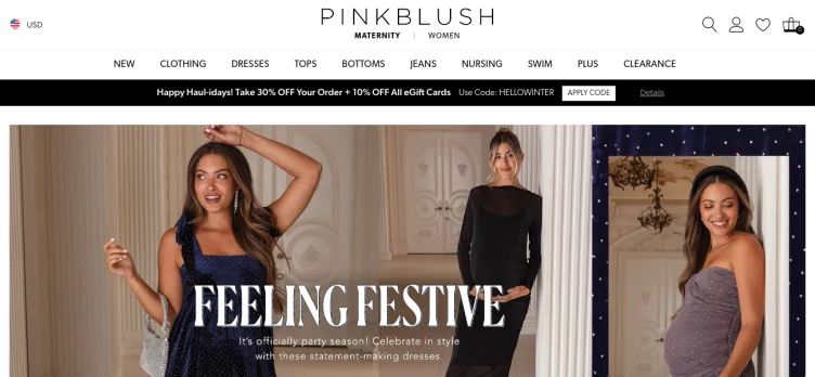 Screenshot PinkBlush Maternity