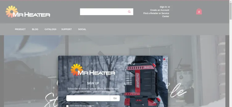 Screenshot Mr. Heater