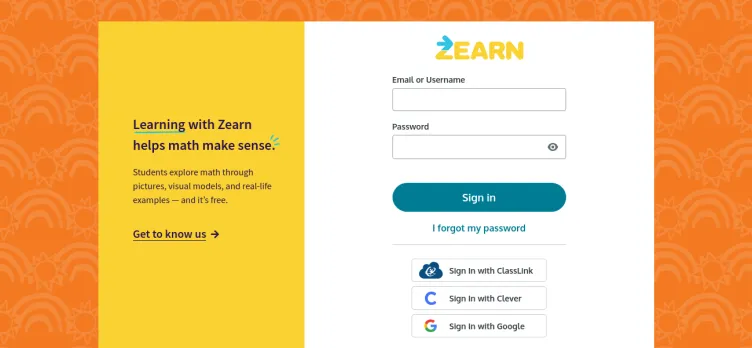 Screenshot Zearn