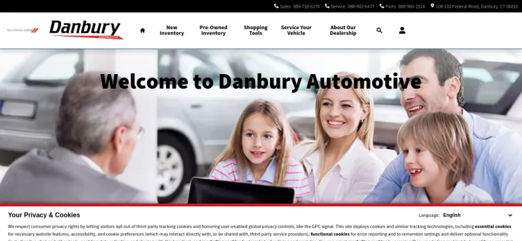 Screenshot Danbury Hyundai