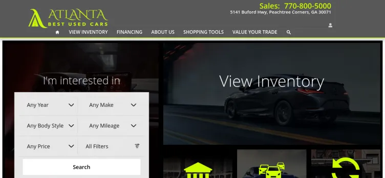 Screenshot Atlanta Best Used Cars
