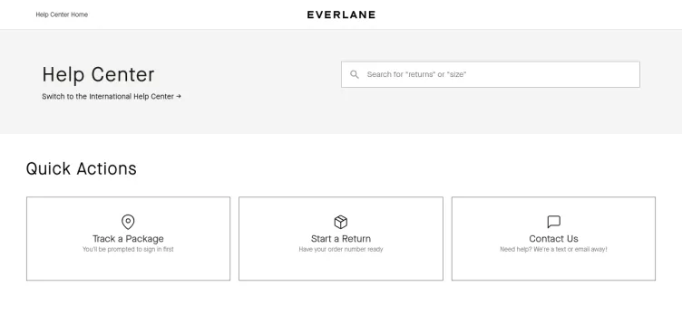 Screenshot Everlane