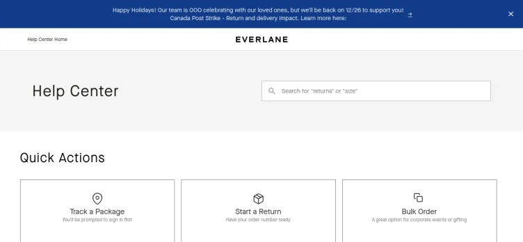 Screenshot Everlane