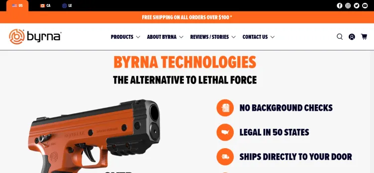 Screenshot Byrna Technologies