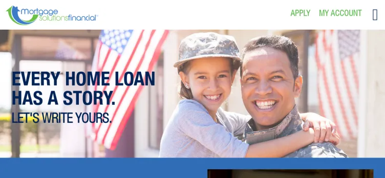 Screenshot Mortgage Solutions Financial