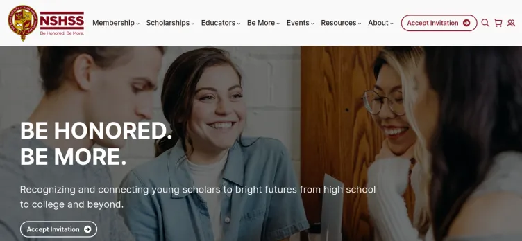 Screenshot The National Society of High School Scholars