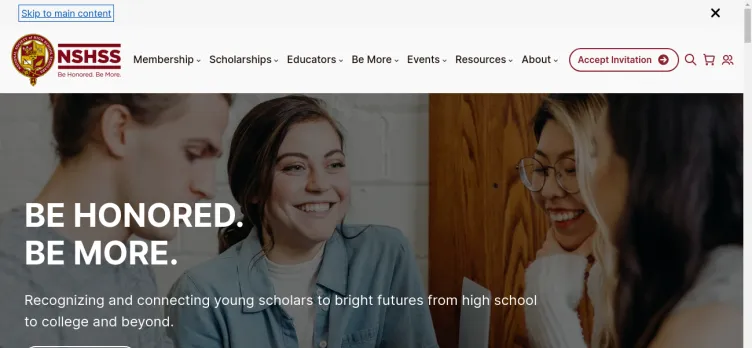 Screenshot The National Society of High School Scholars