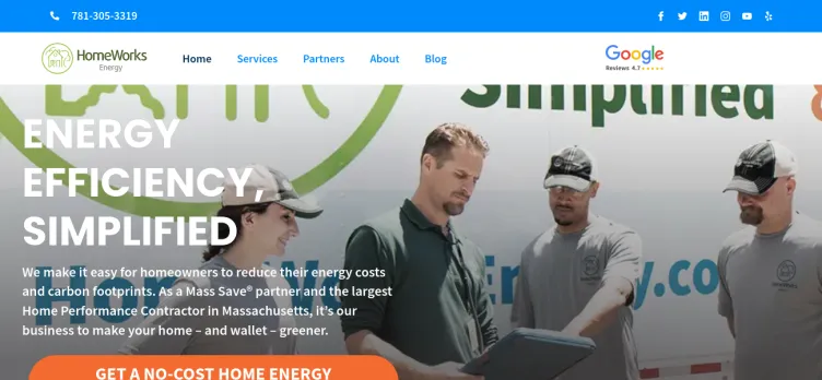 Screenshot HomeWorks Energy