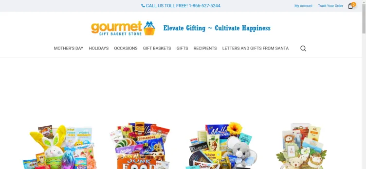 Screenshot Gourmet Gift Basket Store