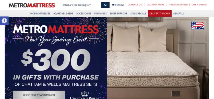 Screenshot Metro Mattress