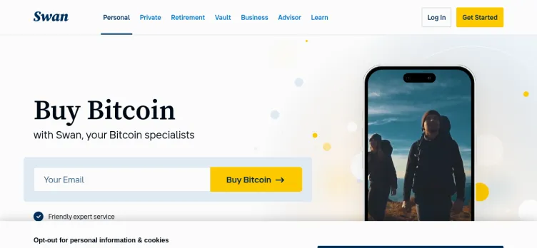 Screenshot Swan Bitcoin