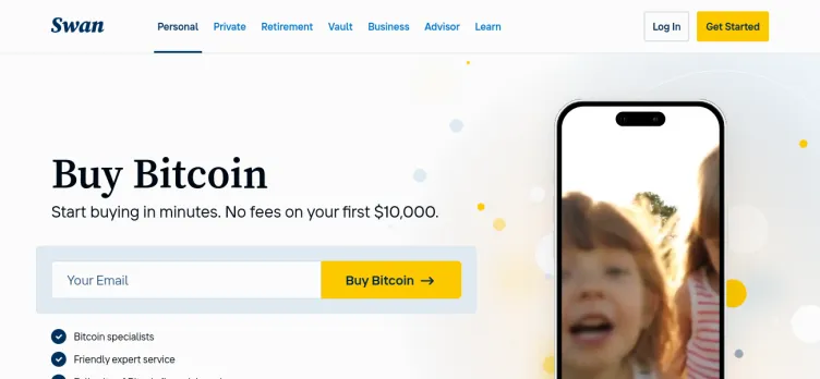 Screenshot Swan Bitcoin