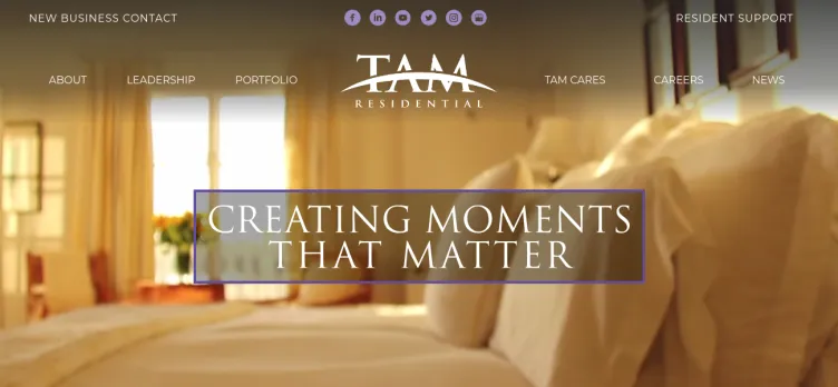 Screenshot TAM Residential