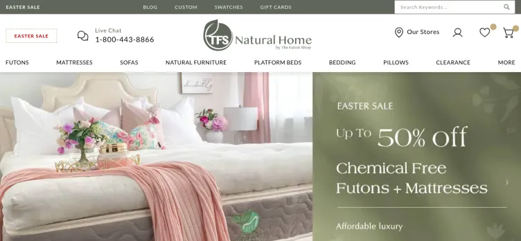Screenshot Natural Home by The Futon Shop