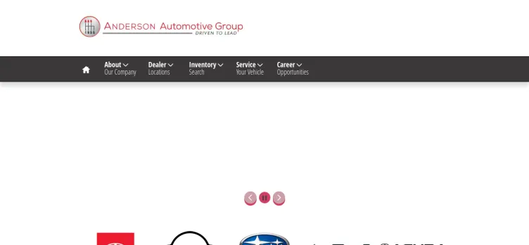 Screenshot Anderson Automotive Group