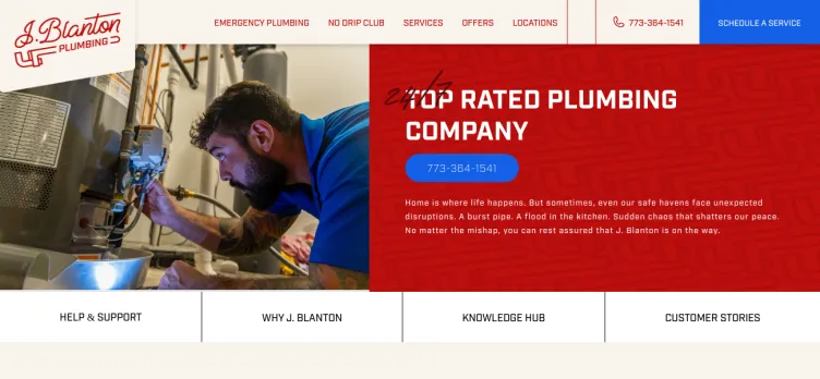 Screenshot J Blanton Plumbing