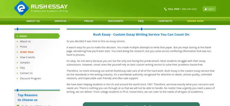 Screenshot Rush Essay