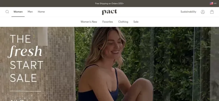 Screenshot PACT Apparel