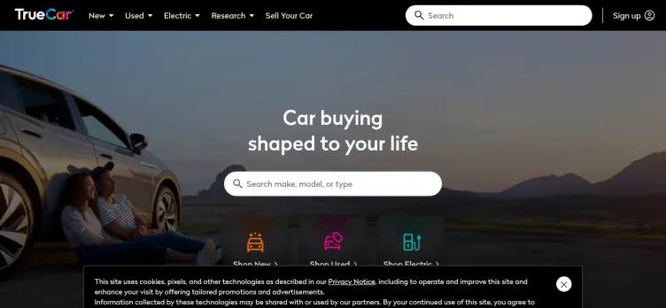 Screenshot TrueCar.com