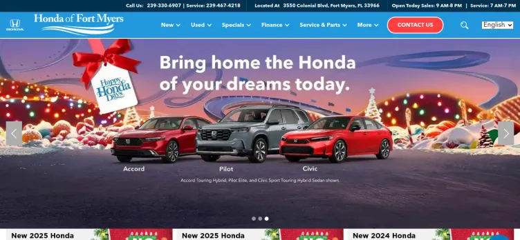 Screenshot Honda of Fort Myers