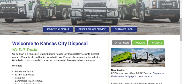 Screenshot KC Disposal