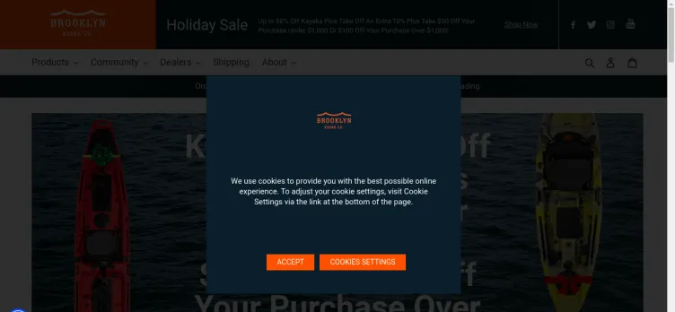 Screenshot Brooklyn Kayak Company