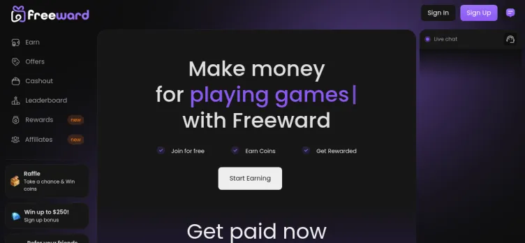 Screenshot Freeward