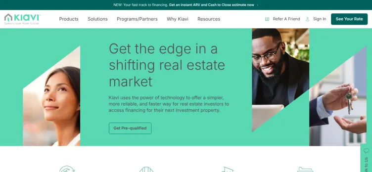 Screenshot Kiavi Funding