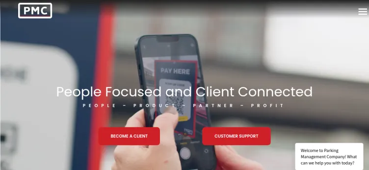 Screenshot Parking Management Company