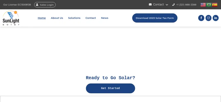Screenshot SunLight Solar