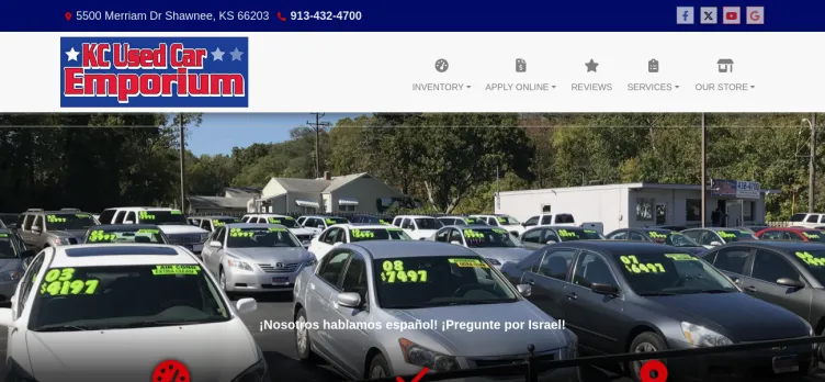 Screenshot KC Used Car Emporium