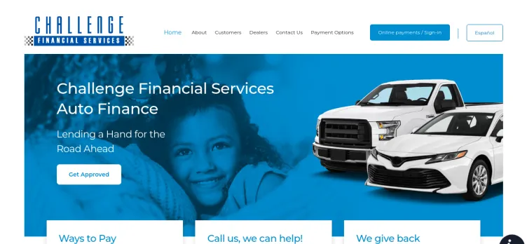 Screenshot Challenge Financial Services