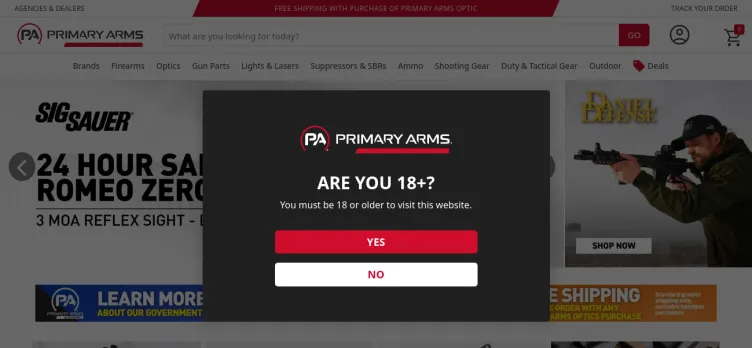 Screenshot Primary Arms