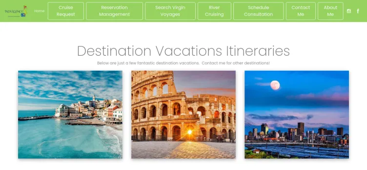 Screenshot Indulgence Travel