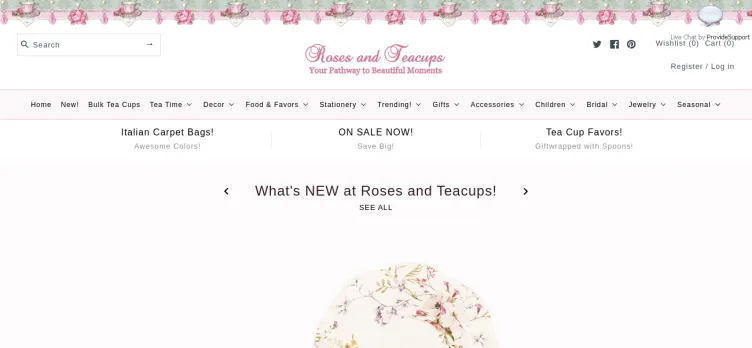 Screenshot Roses and Teacups