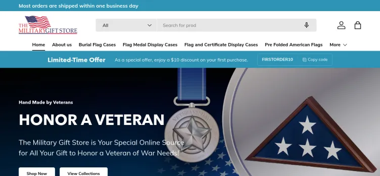 Screenshot The Military Gift Store