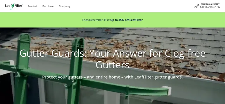 Screenshot LeafFilter Gutter Protection