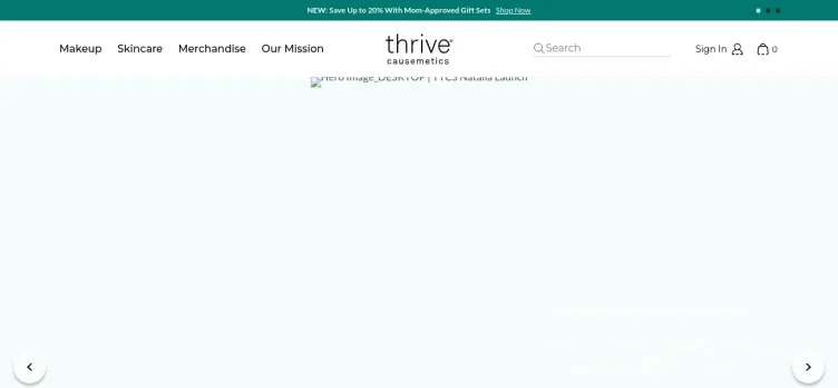 Screenshot Thrive Causemetics