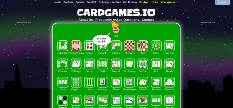 Screenshot CardGames.io