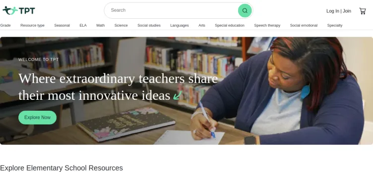 Screenshot Teachers Pay Teachers