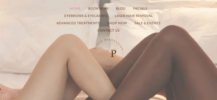 Screenshot Naked Perfection Spa