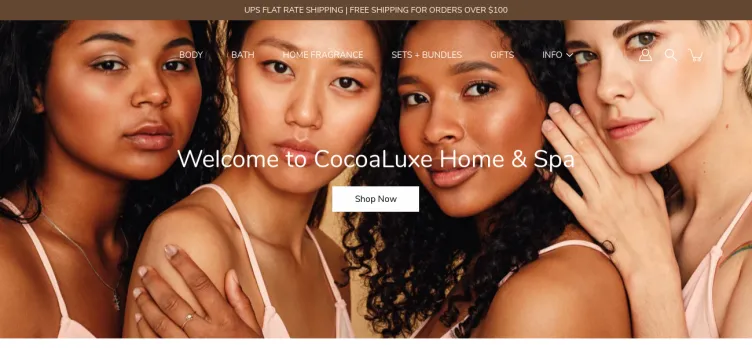 Screenshot CocoaLuxe Home & Spa