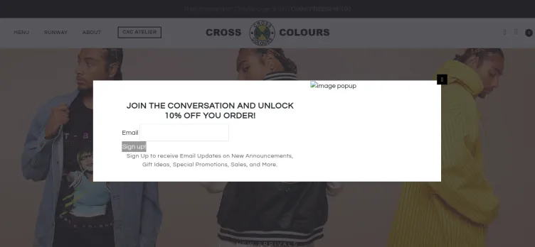 Screenshot Cross Colours
