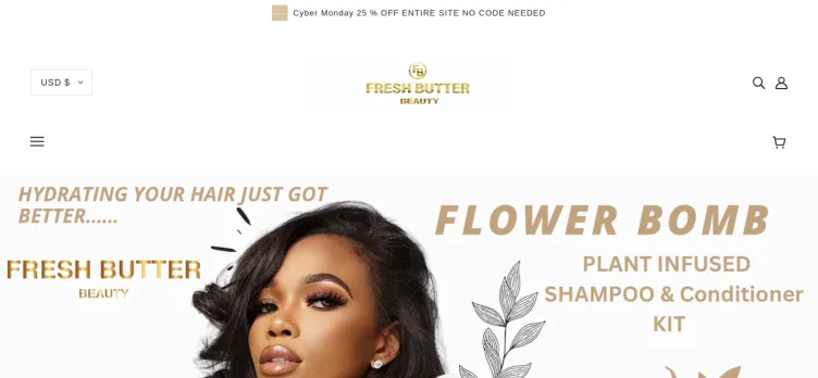 Screenshot Fresh Butter Hair and Beauty